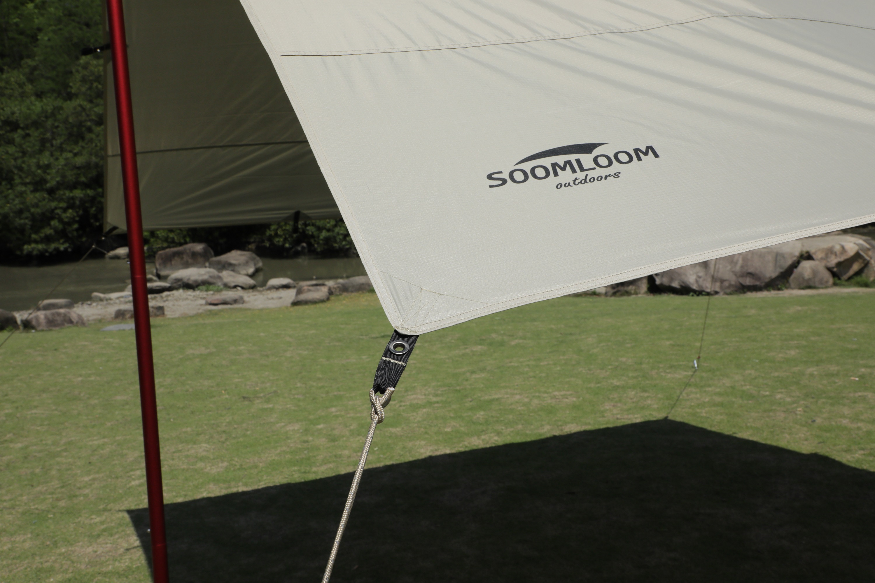 公式]SOOMLOOM official shop Soomloom レクタタープ 天幕 4×3.85m 4×4.9m 3×3.85m ナチュラル タープ UVカット加工 ベージュ