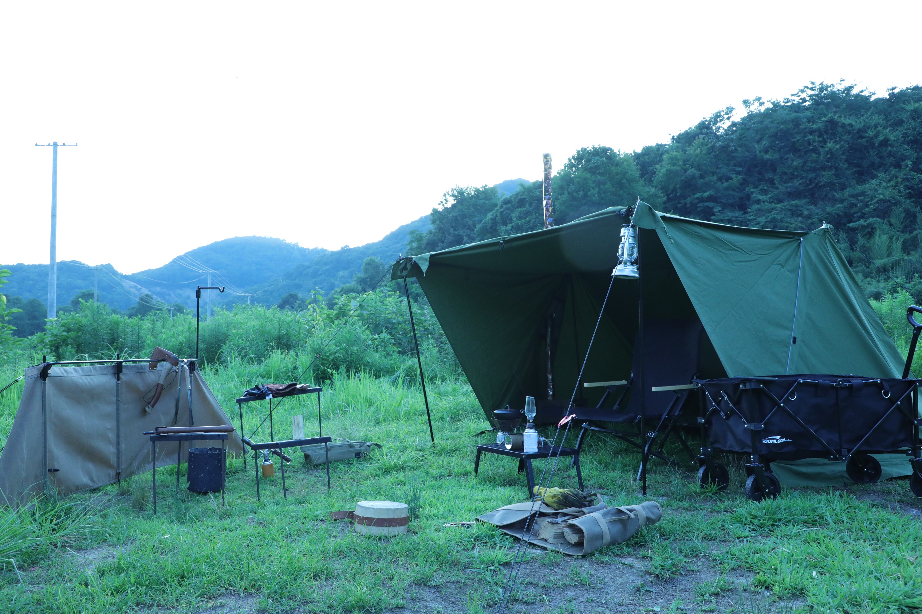 SoomLoom ミリタリーテント Military tent Multi 煙突穴付き