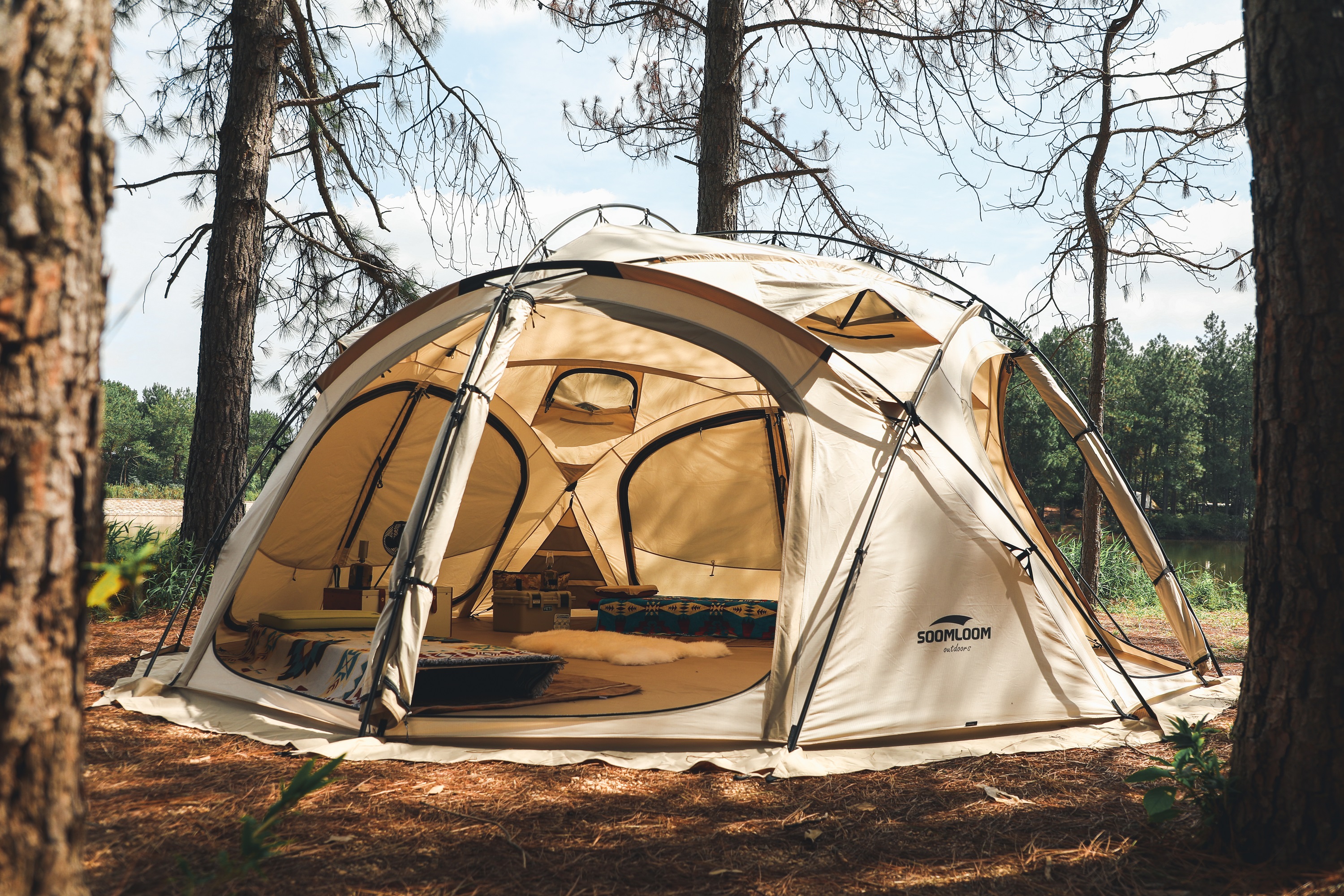 Soomloom テント 超大型 ドームテント Marshmallow ビッグサイズ ボール型