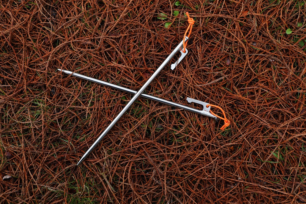 Soomloom チタンペグ 20cm 25cm 30cm 太ヘッドフック付きタイプ