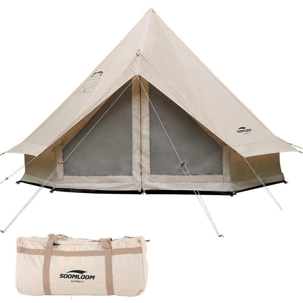 Soomloom テント 3～4人用 ワンポールテント ベル型テント ALL.IN 3M T/C