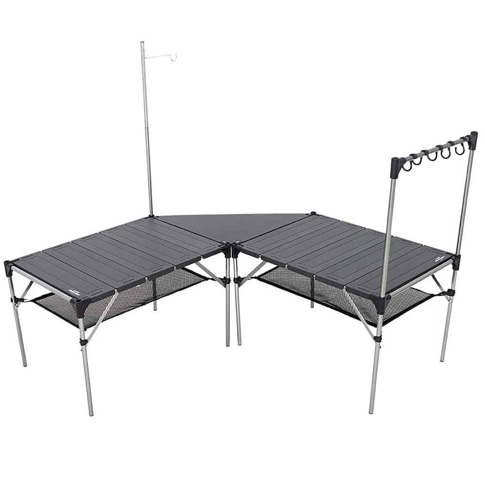 Soomloom キャンプ テーブル 折り畳み式テーブル アルミ製 自由に組み合わせ アウトドア テーブル キャンプ バーベキューテーブル DIY組合 収納ケース付き