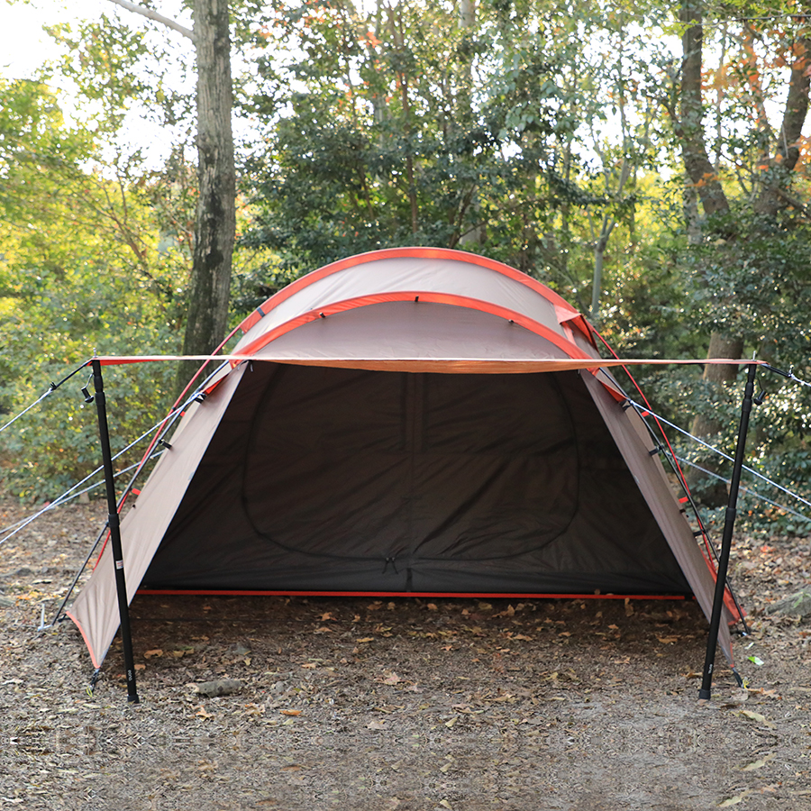 Soomloom 林間 ツールーム 大型 テント アウトドアテント 4人用 超軽量 テント キャンプ ドームテント シェルター 2ルームテント ファミリー 初心者 コンパクト 収納 前室 防水