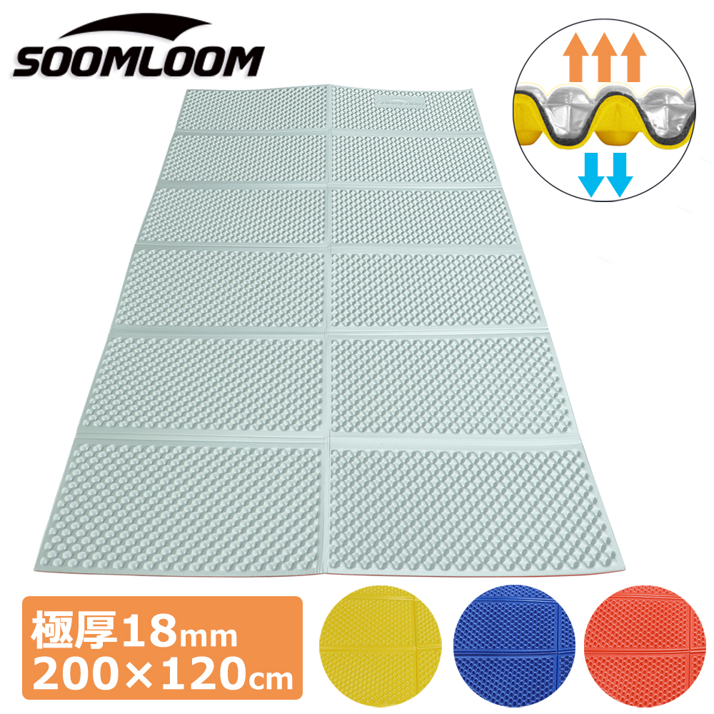 Soomloom レジャーマット 2人用 200×120cm レジャーシート  銀マット ダブルサイズ IXPE素材